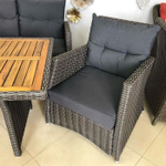 Комплект иск ротанг- 3-х местный диван +2 кресла+ обеденный стол