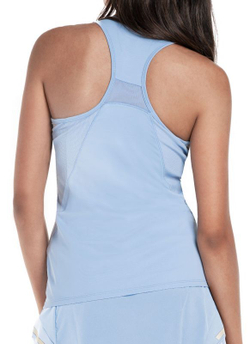 Женский топ теннисный Lucky in Love Tech Performance Warp Speed Tank - небесный