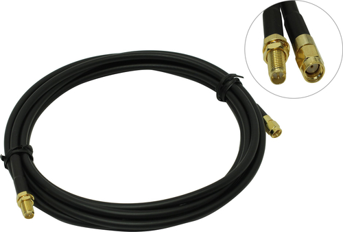 TP-LINK <TL-ANT24EC3S> антенный удлинительный кабель RP-SMA (male)->RP-SMA (female), 3м