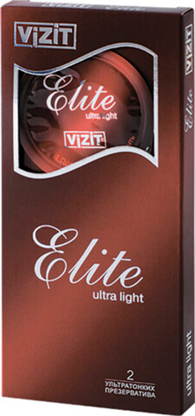 Презервативы VIZIT Elite Ultra light Ультратонкие (2 шт)