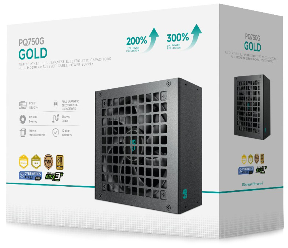 Блок питания ATX Deepcool GAMERSTORM PQ750G