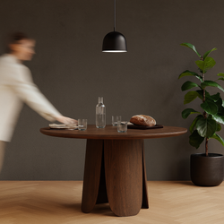 Дизайнерский обеденный стол BLOSSOM chocolate