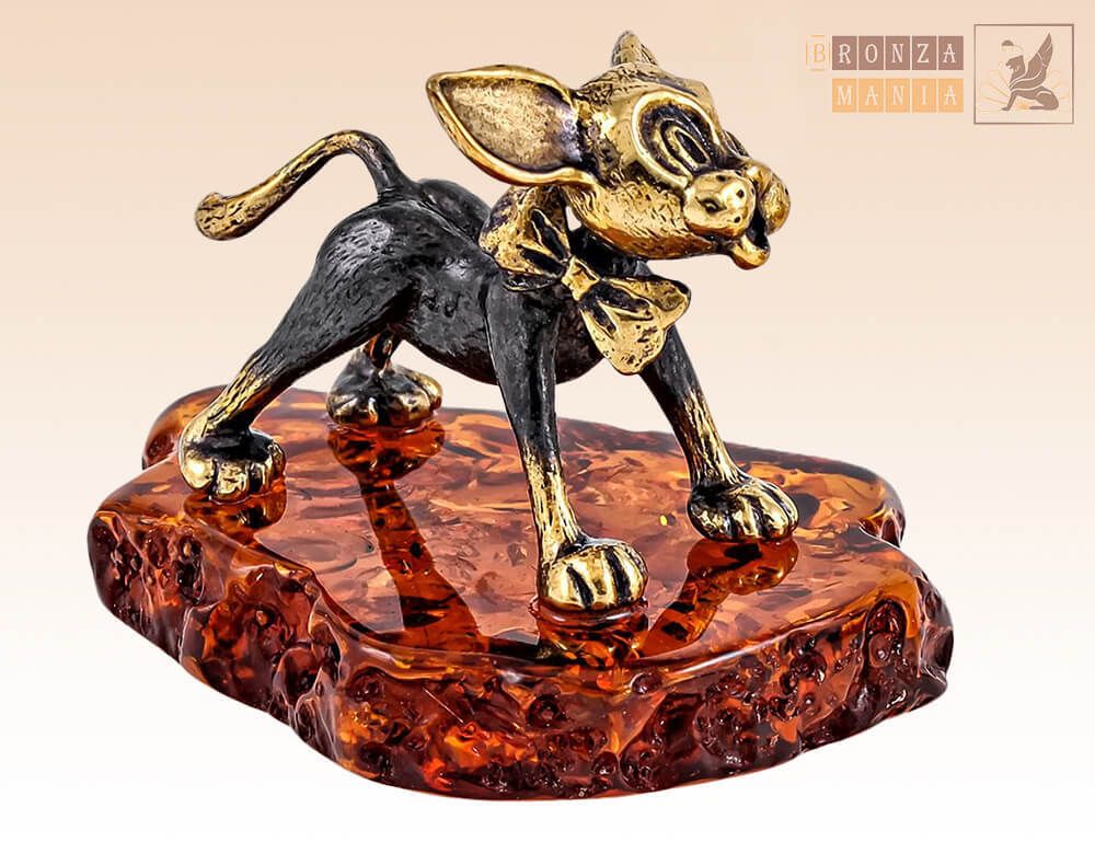 фигурка Собака Чихуахуа мультяш на янтаре