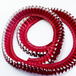 ПЛИССИРОВАННАЯ ЛЕНТА 40 ММ СО 2-М СЛОЕМ. ЦВЕТА В АССОРТИМЕНТЕ. арт. 7475