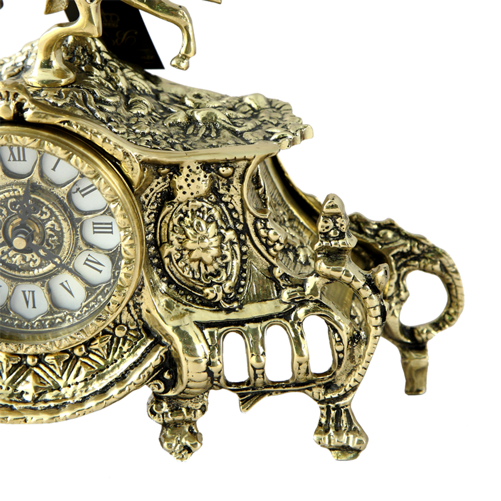 Bello De Bronze Каминные часы с канделябрами "Коша"
