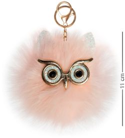 ЯЛ-13-40/11 Брелок «Совенок-пушистик» персиковый