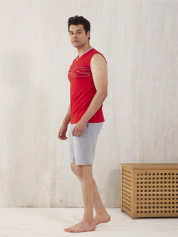 RELAX MODE / Пижама мужская с шортами домашний костюм подарок мужчине - 13130