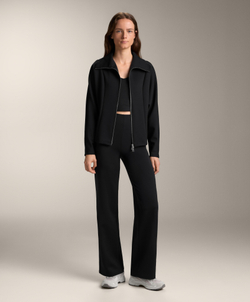 Oysho Куртка с двойной застежкой-молнией , черный