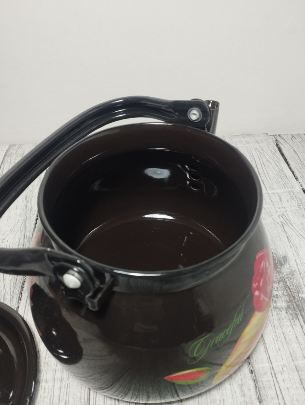 Чайник 3л сферич Коричневый Грациозный (Тюльпаны)  42104-122/6