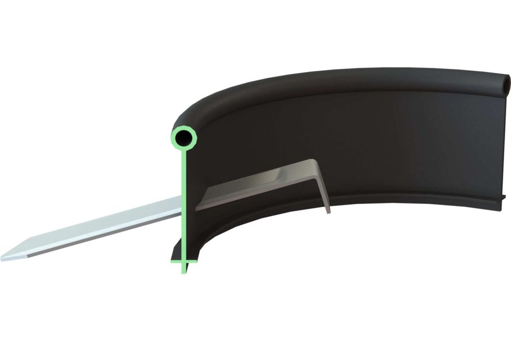 Бордюр KANTA SP Б- 1000.10.02 - П пласт. (черный) 82552-Ч