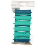 Бигуди пластмассовые-коклюшки 6шт, d=28мм (сине-зелёный)