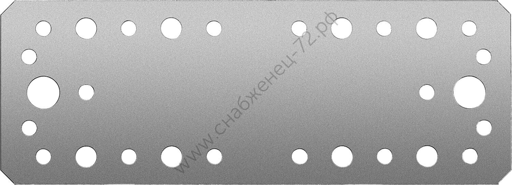 ЗУБР КП-2.5 180х65 х 2.5 мм, крепежная пластина, цинк (31023-180)