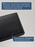 705 R - Зажим для купюр с монетником на кнопке и RFID защитой