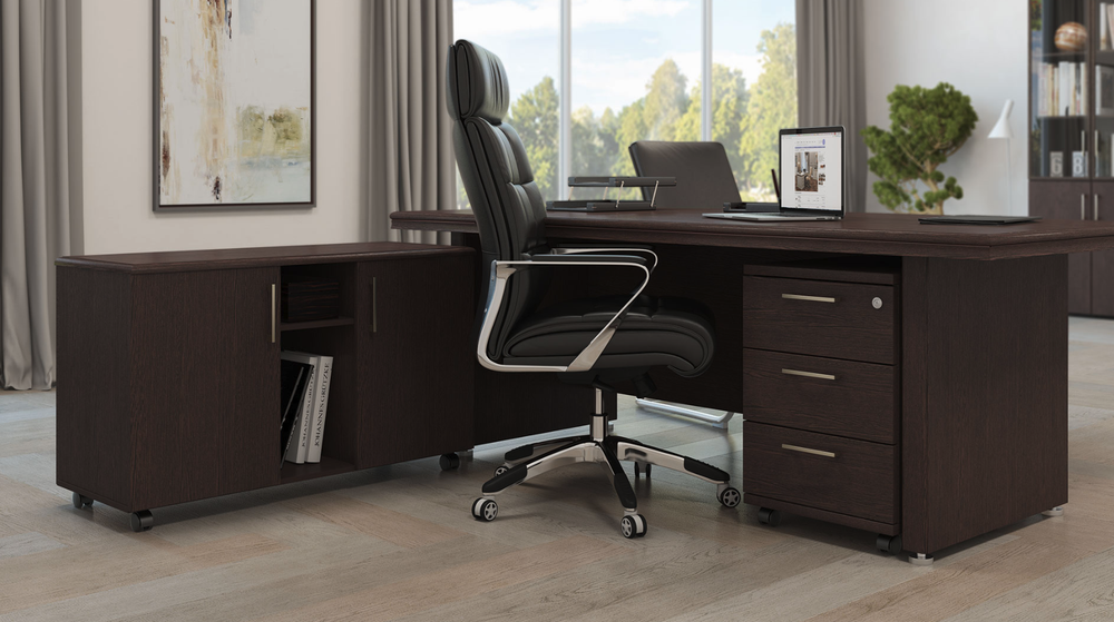 Шкаф для документов со стеклом BOSTON (БОСТОН)