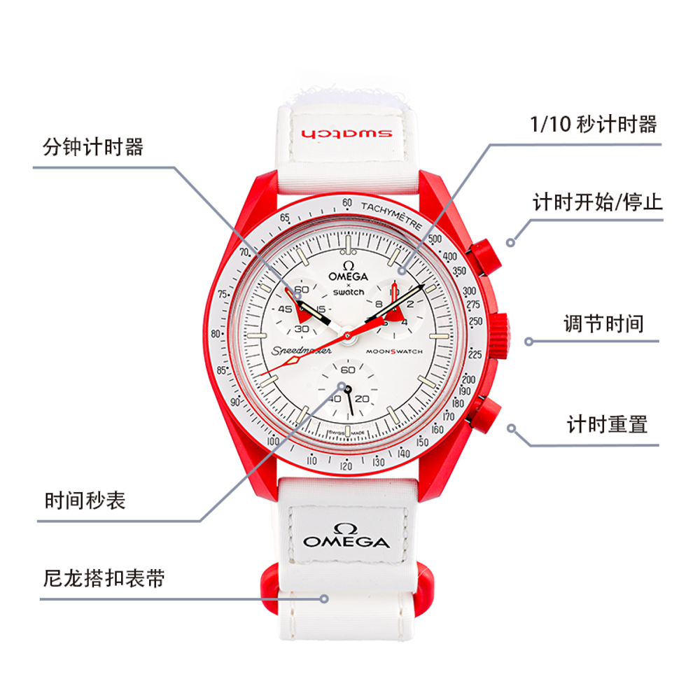 Swatch x Swatch Mission To Mars 42mm watch