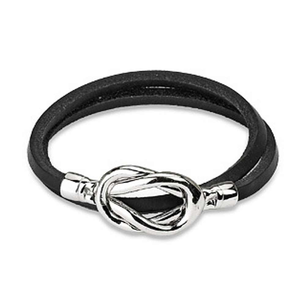 Браслет унисекс из кожи и стали SPIKES SL0085-K