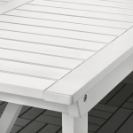 Стол садовый - IKEA BONDHOLMEN/БОНДХОЛЬМЕН ИКЕА, 74х235х90 см, белый
