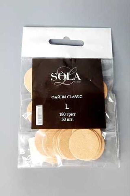 SoLa Classic - Сменные файлы к диску для педикюра L - 180гр, 50шт