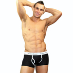 Хлопковые трусы-хипсы (Размер: L) (Цвет: черный)