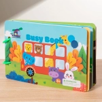 Книга с липучками Busy book, более 60 липучек