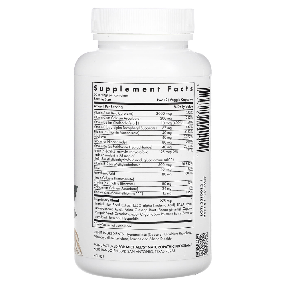 Michael's Health, Мультивитамины для мальчиков-подростков, 120 вегетарианских капсул