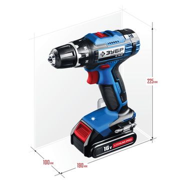 Аккумуляторный шуруповерт "ЗУБР" DL-16 A5