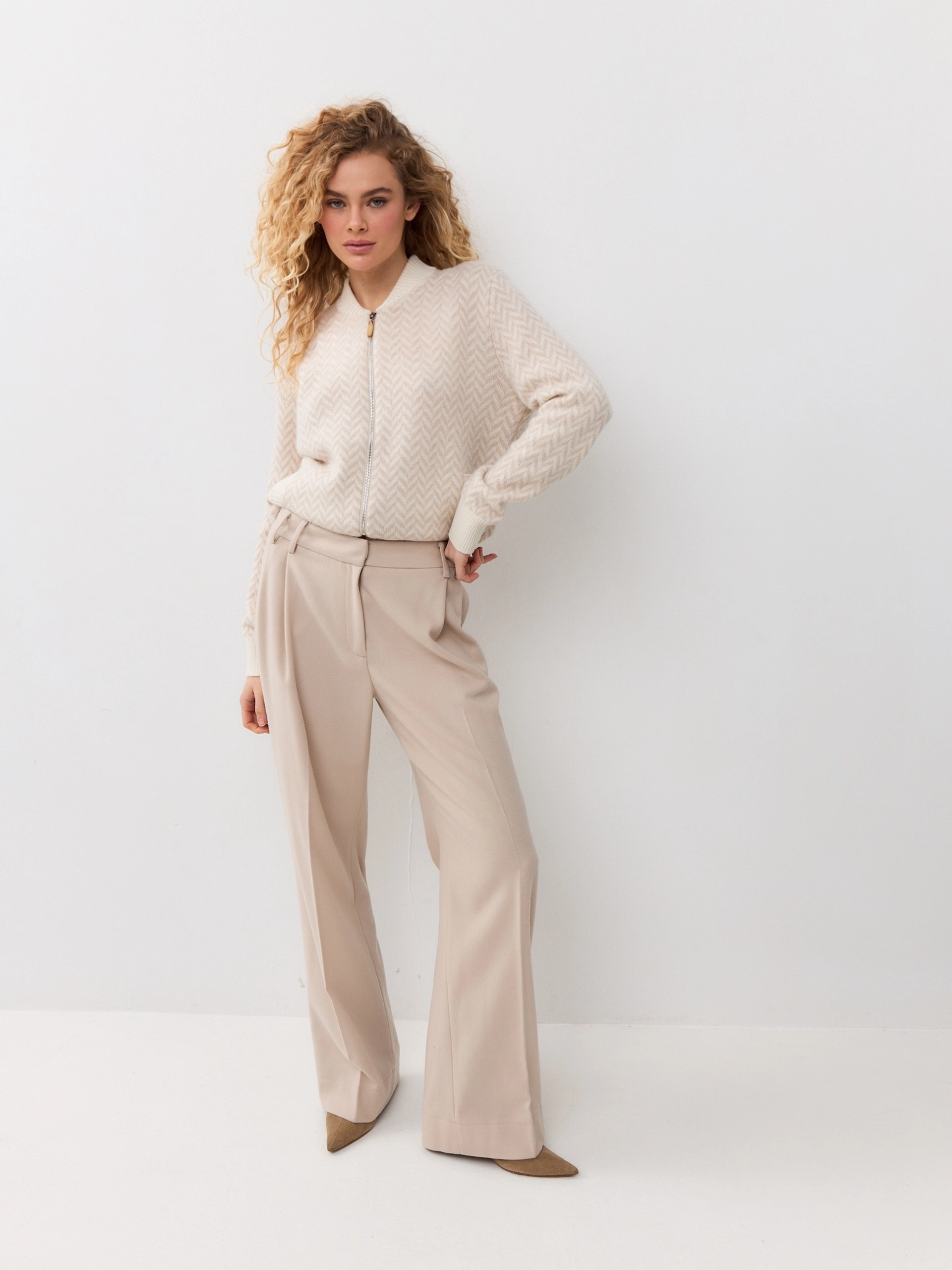 Брюки из шерсти и кашемира