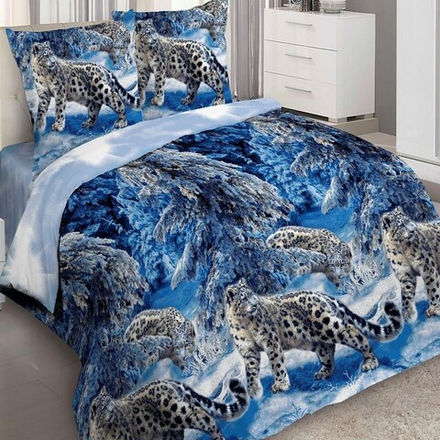 Комплект постельного белья "ВЛ. 5743", бязь, 100% хлопок, Россия.