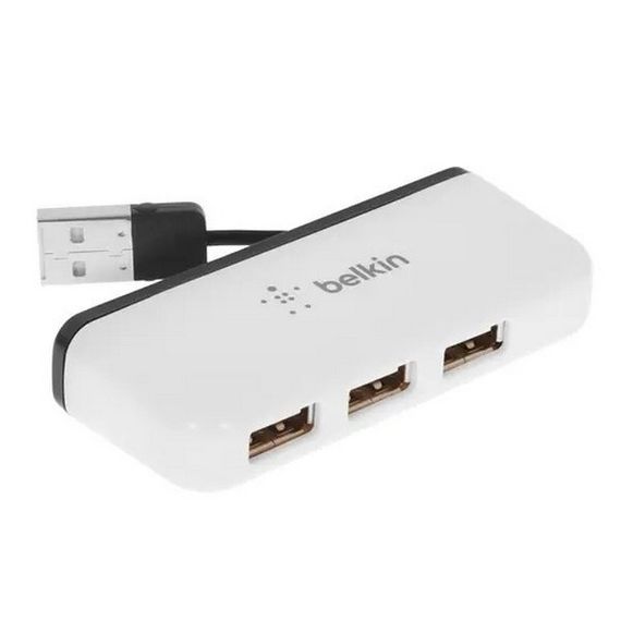 Разветвитель Belkin 4xUSB встроенный кабель USB папа (F4U021bt)