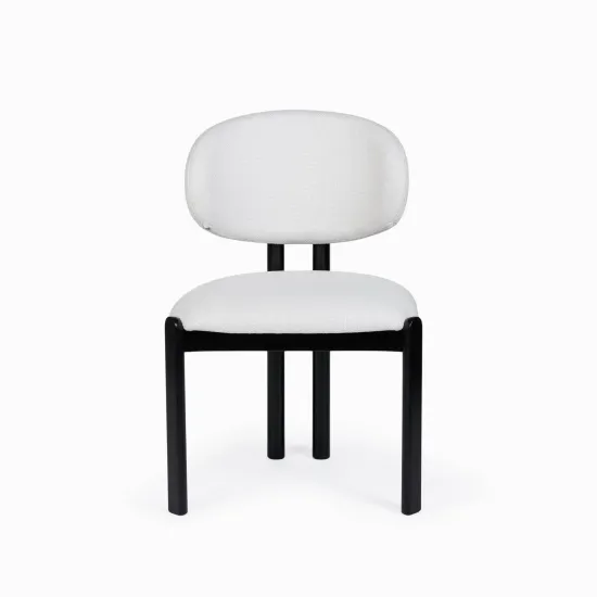 Стул Grace деревянный каркас и белая ткань