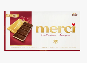 ШОКОЛАД MERCI МАРЦИПАН 112ГР
