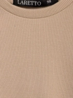 Лонгслив детский в рубчик в школу