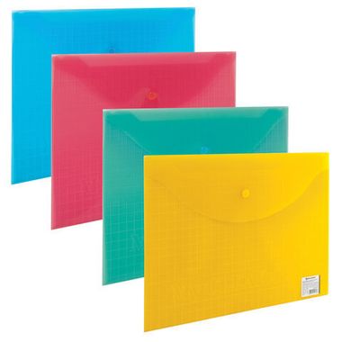 Папка на кнопке А4 (BRAUBERG) 