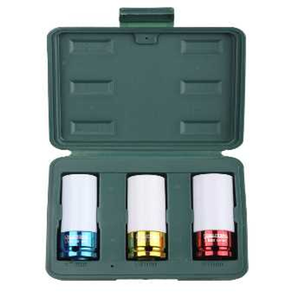 Торцовые головки 17-21 мм, 1/2" 3 шт ударые в наборе KRAFTOOL, 27943-H3
