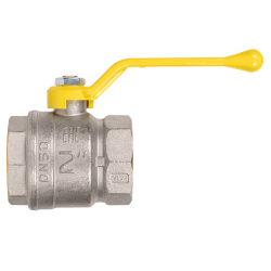 Кран шаровой латунный LD Pride 47.50.В-В.Р GAS Ду 50 Ру 25 вн-вн (рычаг)
