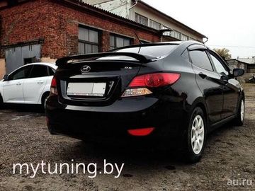 Спойлер высокий для Hyundai Solaris