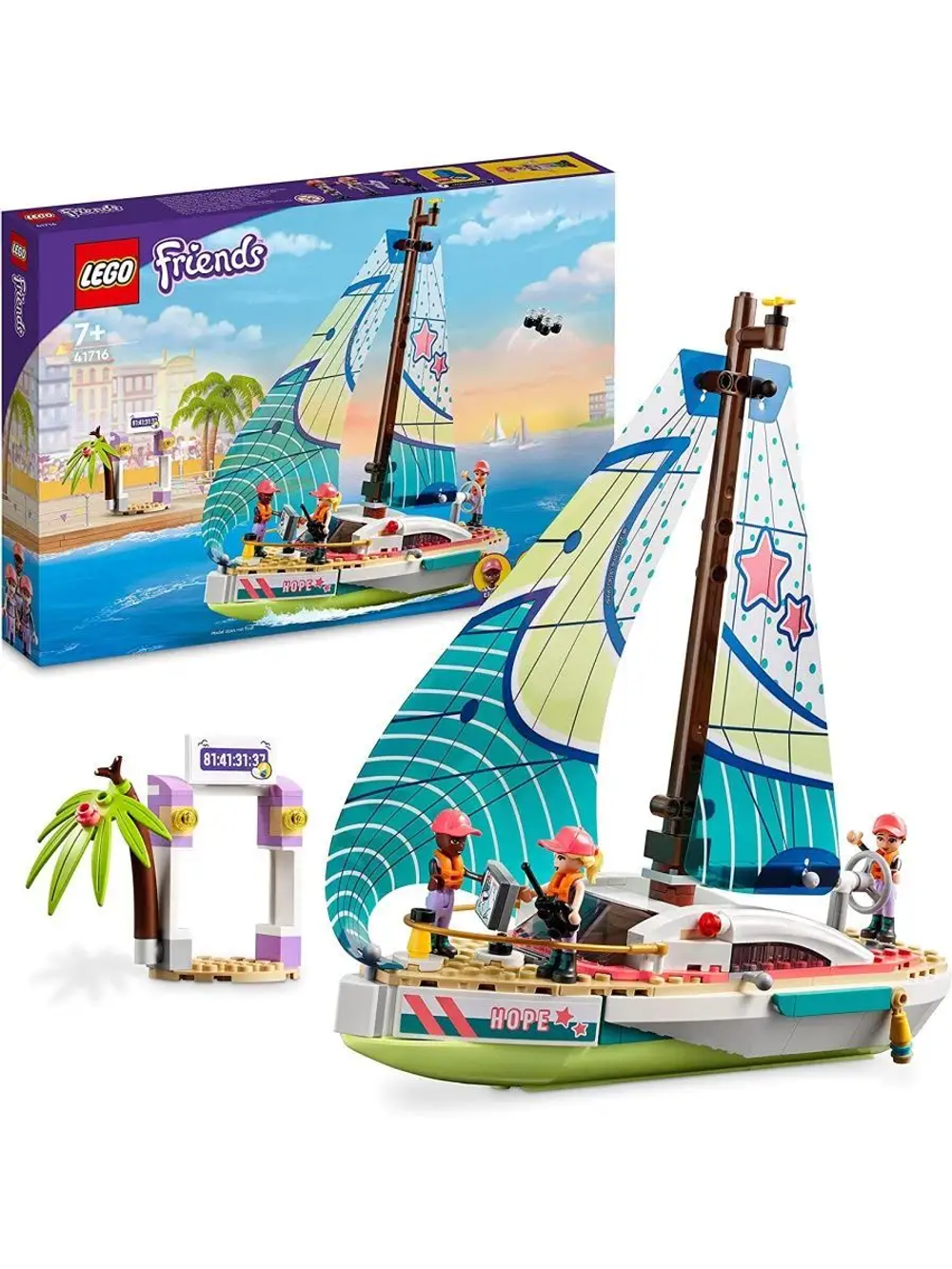 LEGO Friends 41716 — приключения Стефани на яхте, морской отдых
