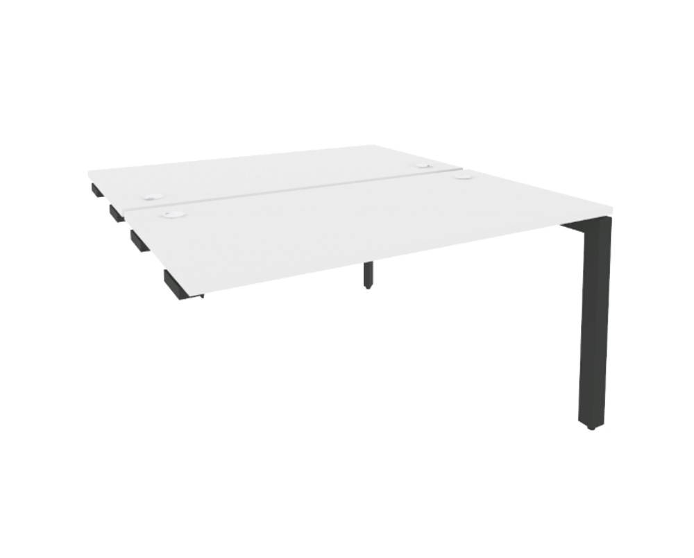 Стол-приставка двойной на П-образном м/к к опорным элементам 1635 Onix