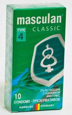 Презервативы Masculan Classic облегающие с канавкой (Anatomic)