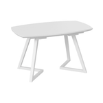 Стол обеденный TESCA 2, закаленное стекло, цвет белый матовый