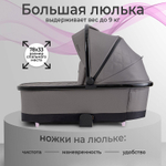 Детская коляска Sweet Baby Massimo SBL 3 в 1 Grey