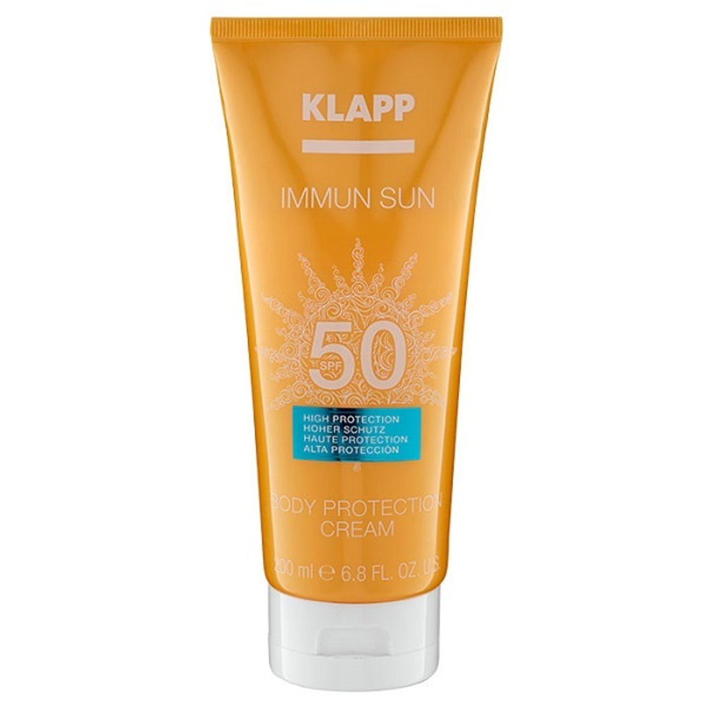 Солнцезащитный крем для тела SPF50 Klapp Immun Sun Body Protection Cream 200мл