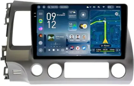Магнитола Honda Civic 8 4d 2005-2012 (левый руль) - Teyes CC4-PRO монитор 10.36" 2K QLED на Android 13, Snapdragon 778G, AI, CarPlay, DSP, 4G SIM-слот