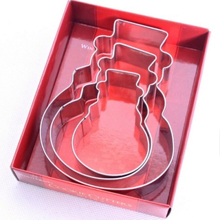 Вырубка для печенья Снеговик (3 шт)