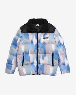 Пуховик AW24 Downjacket Print синий