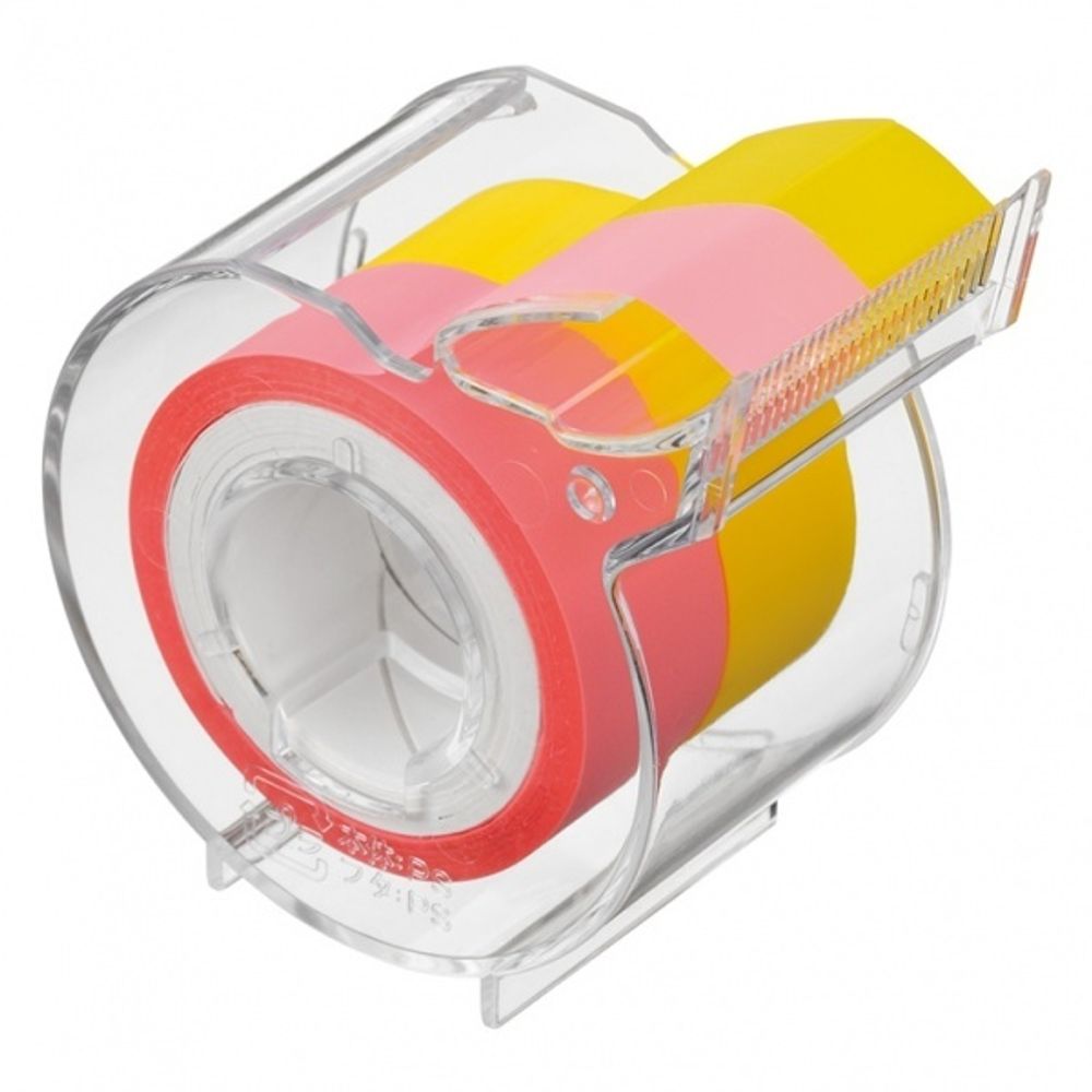 Диспенсер Yamato Memoc Roll Tape Film Type 15 мм - Pastel Pink/Yellow