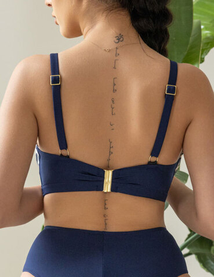 Купальный бюст Kris Line Santorini Bralette Bikini (синий/белый)