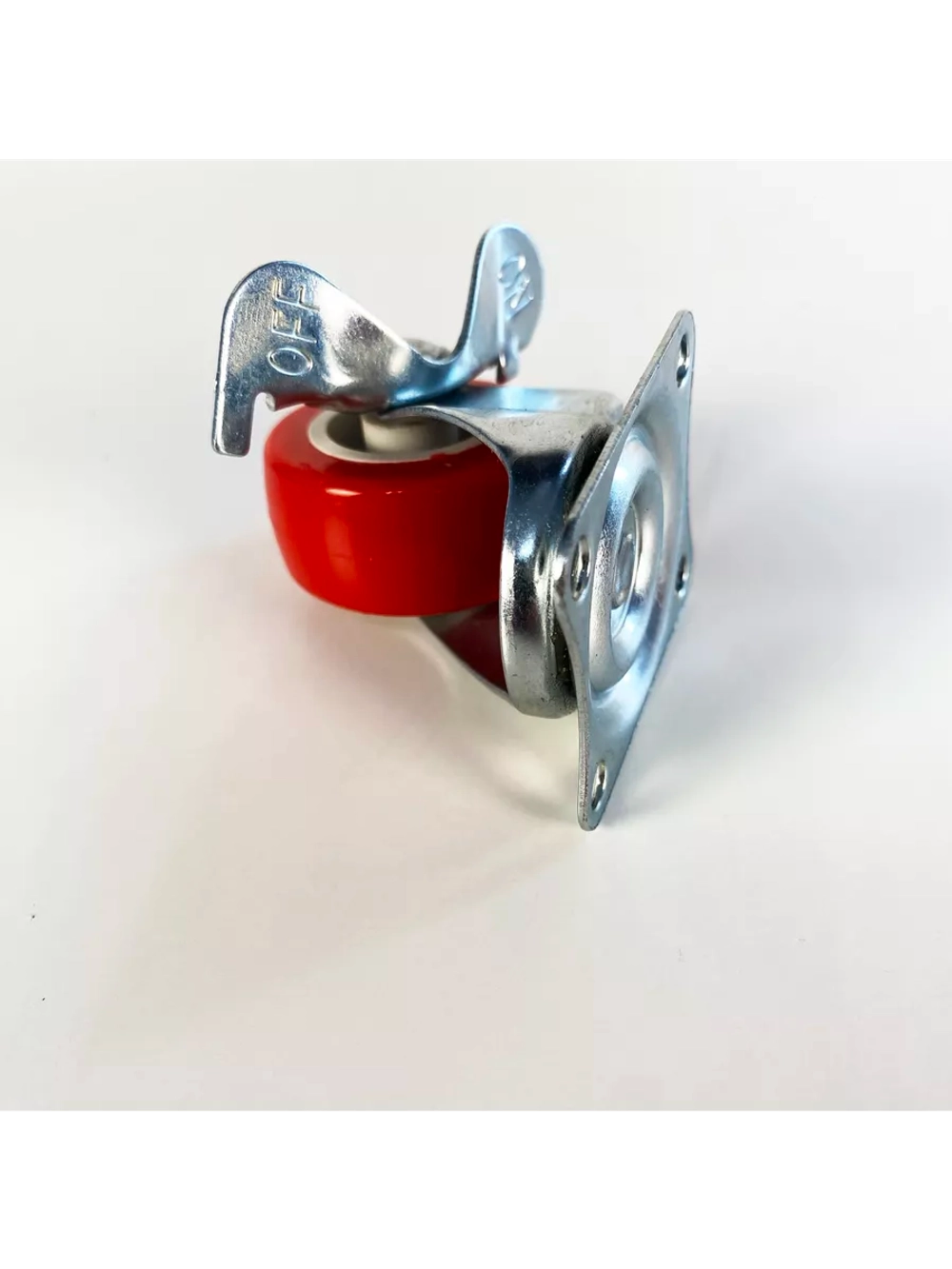 Колесо мебельное с поворотным колесом и тормозом, 4 шт