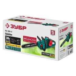 ЗУБР ПЦЛ-3635-42 аккумуляторная цепная пила (2 x 4 Ач, ЗУ)