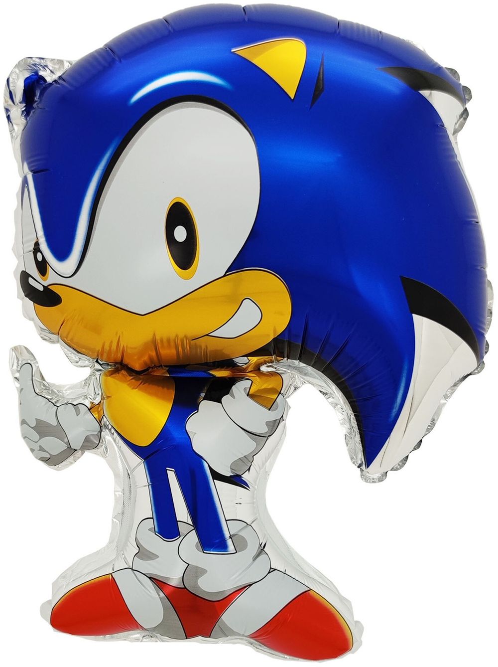 Шар с клапаном (17''/43 см) Мини-фигура, Ежик Аниме, Синий, 1 шт.